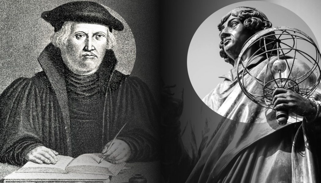 Images of theologian Justus Jonas and scientist Nicolaus Copernicus
