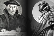 Images of theologian Justus Jonas and scientist Nicolaus Copernicus