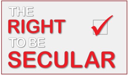 The RIGHT to be SECULAR: ENDORSED logo