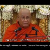 Burmese Monk Against Human Rights